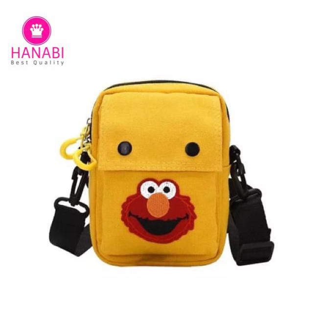 HANABI tas selempang ELMO  tas  selempang  cewek tas  