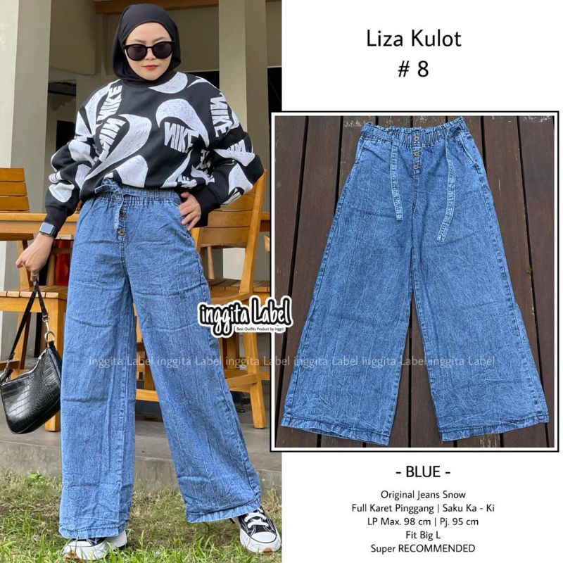 liza kulot #8 celana kulot jeans by inggita label