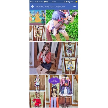 Rental/Sewa Kostum Cosplay Genshin, Love Live, Anime, Kimetsu, Vtuber, ML, dll
