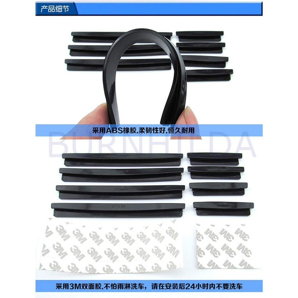 Door Guard mobil door Bumper 8 pcs accesoris mobil burnhilda