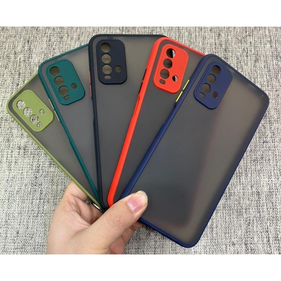 Soft Case Redmi 9T , Poco M3 + Pro / Redmi Note 10 5G Soft My Choice Aero Color Button Matte