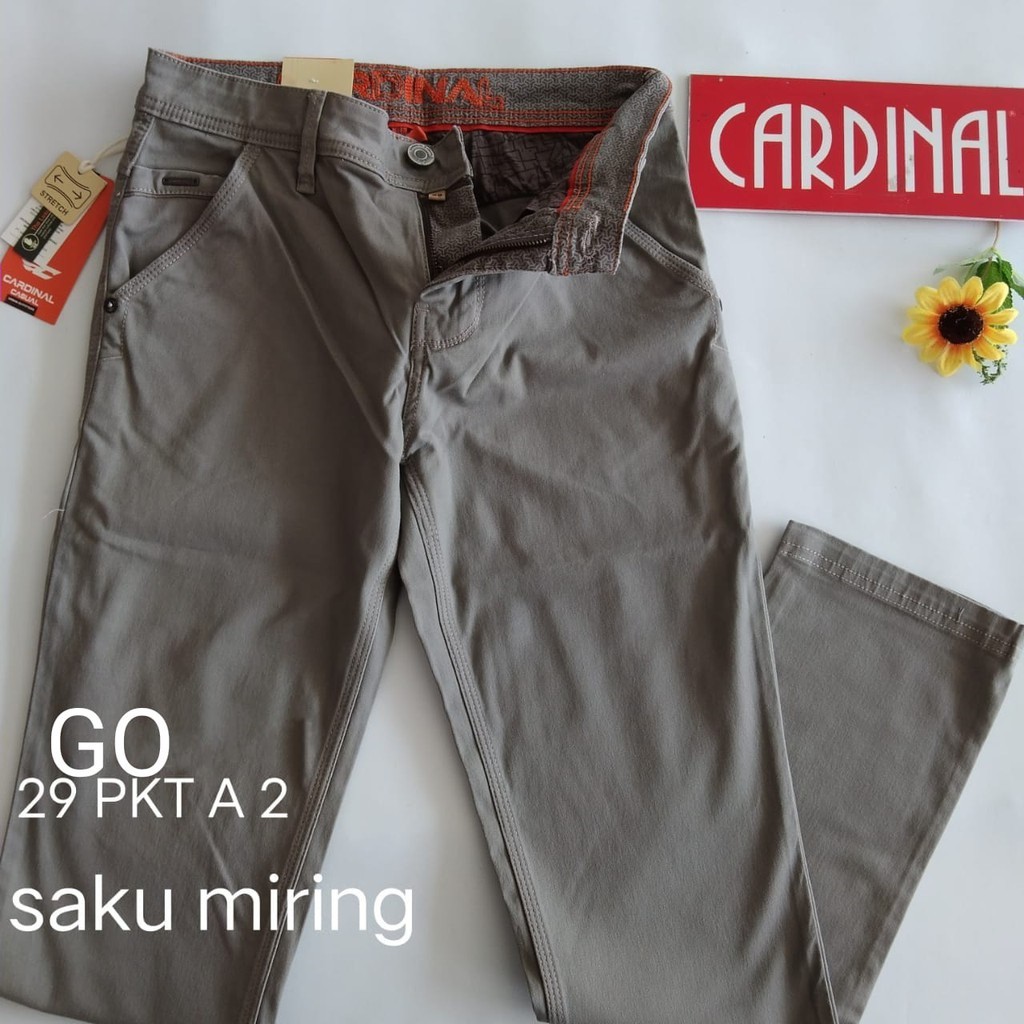 BB 29-PKT CARDINAL CASUAL CELANA POCKETS PANJANG Pria Fashion Laki Brand Kekinian Celana Chino