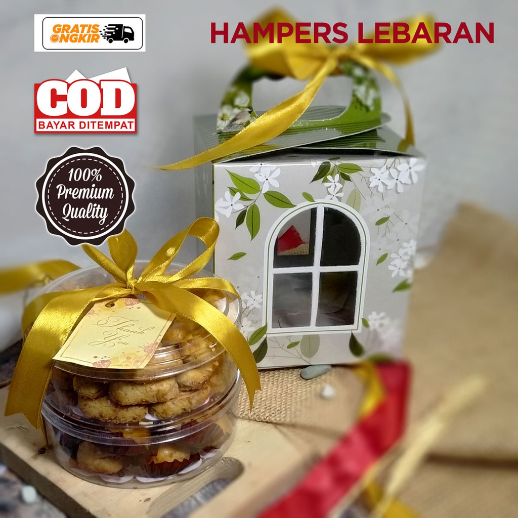 

2in1 Paket Lebaran Hari Raya Idul Fitri Hampers Kue Kering Nastar Kastengel Putri Salju Lidah Kucing