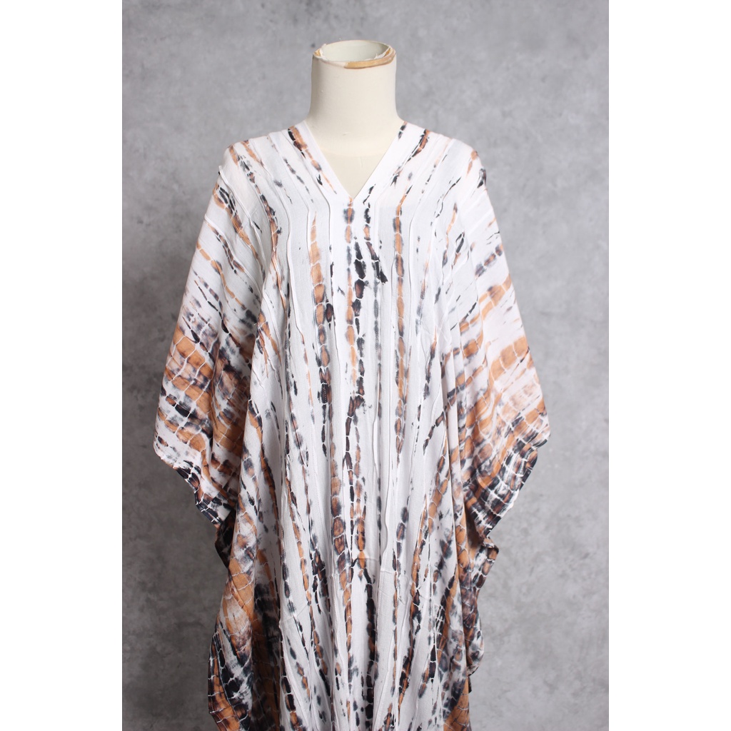 kaftan jumbo tie dye bahan rayon tebal khas bali style kekinian dan terbaru