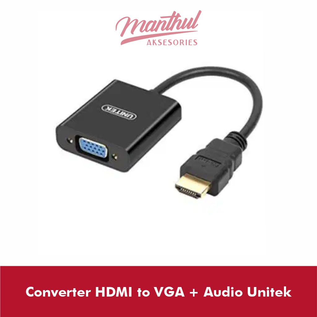 Converter HDMI to VGA + Audio Unitek