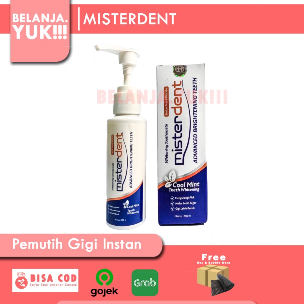 MISTERDENT ADVANCED BRIGHTENING ATASI GIGI KUNING SECARA INSTAN