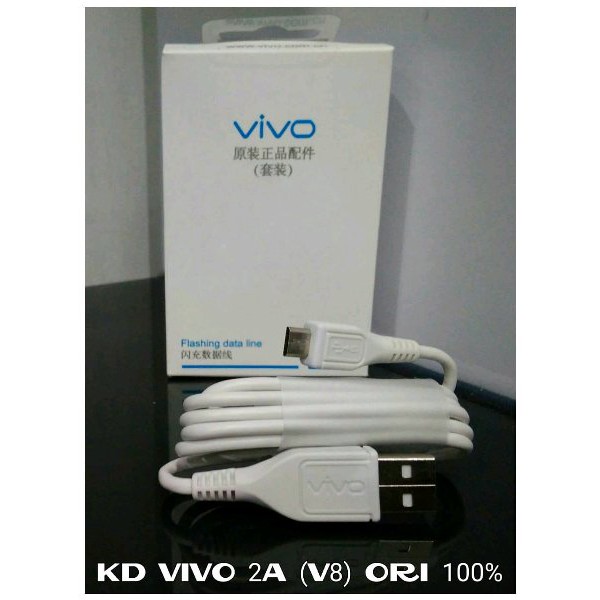 Kabel Data Charger Vivo Y53 Y71 Y81 Y83 Y91 Y93 Y95 Y51 Y35 V3 V5 V7 V9 V11 V5S V5 Lite Original