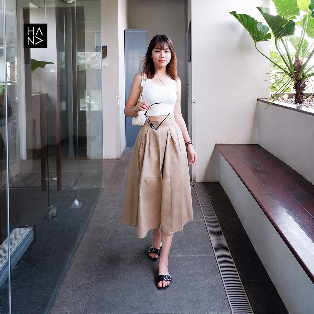 HanaFashion JKT - Casual Midi Skirt Rok Kerja - SK035