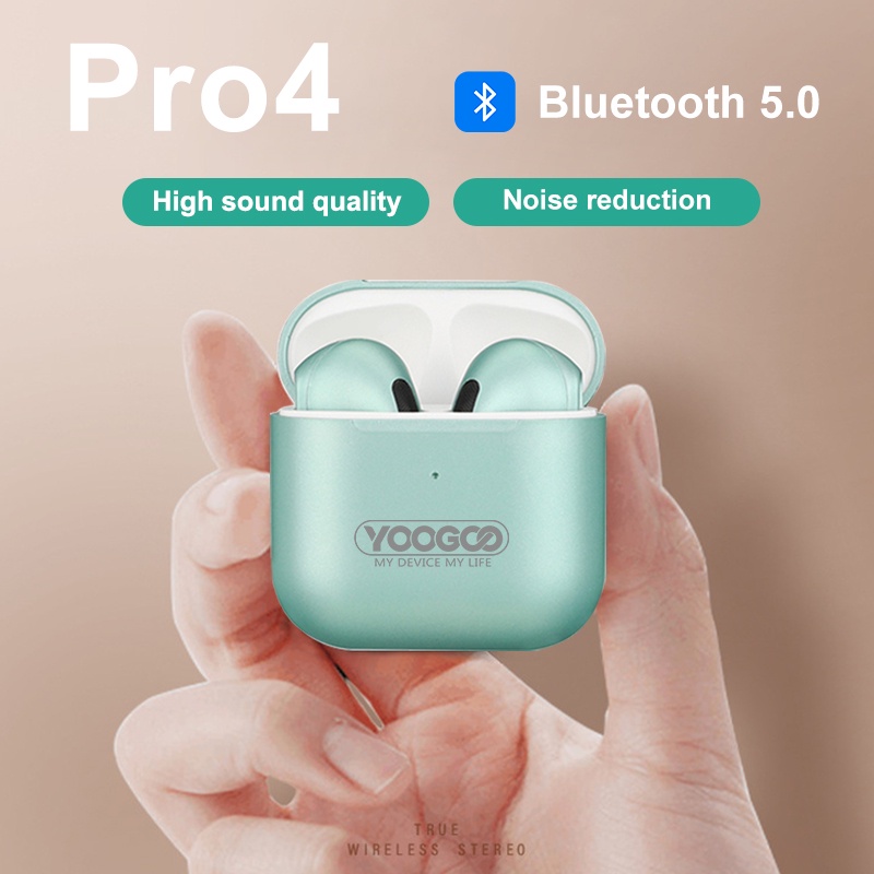 Yoogoo TWS Wireless Headphone Pro4 Bluetooth Earphone 5.0 Headset Stereo Sports Semi-ear Music Waterproof