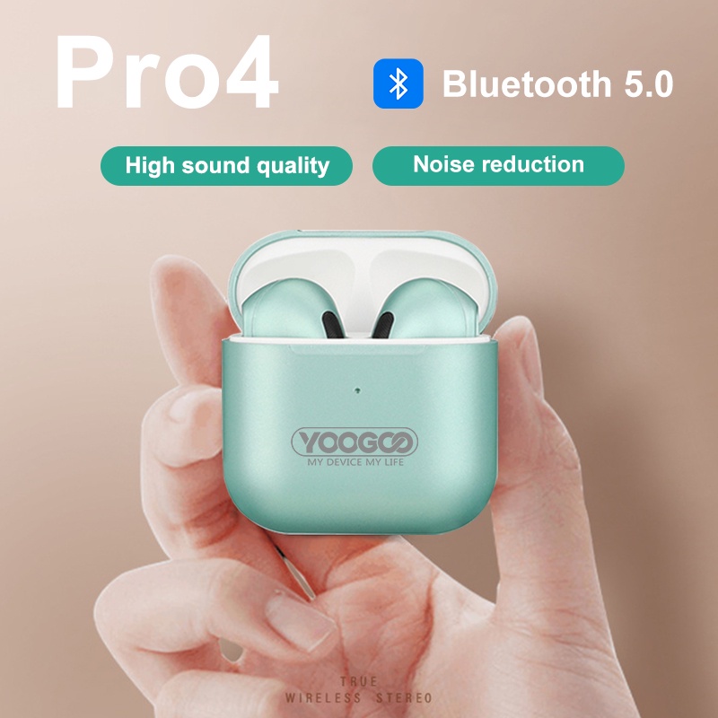 Original Pro 4 TWS Bluetooth Earphone 5.0 with Mic and Touch Control HiFi Music Earbuds Sports Gaming Headset