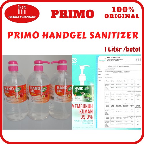 Primo Hand Sanitizer Gel 1 Liter Pump