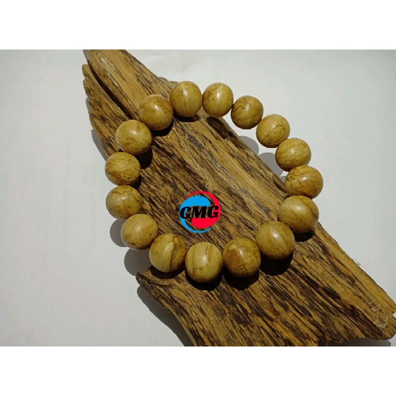 Gelang Asli Kayu Gaharu Filaria Papua 14mm