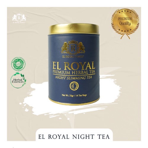 El Royal Premium Herbal Tea/Teh Herbal Pelangsing Siang dan Malam (1 Paket &amp; 2 Paket) - BPOM 100% ORIGINAL