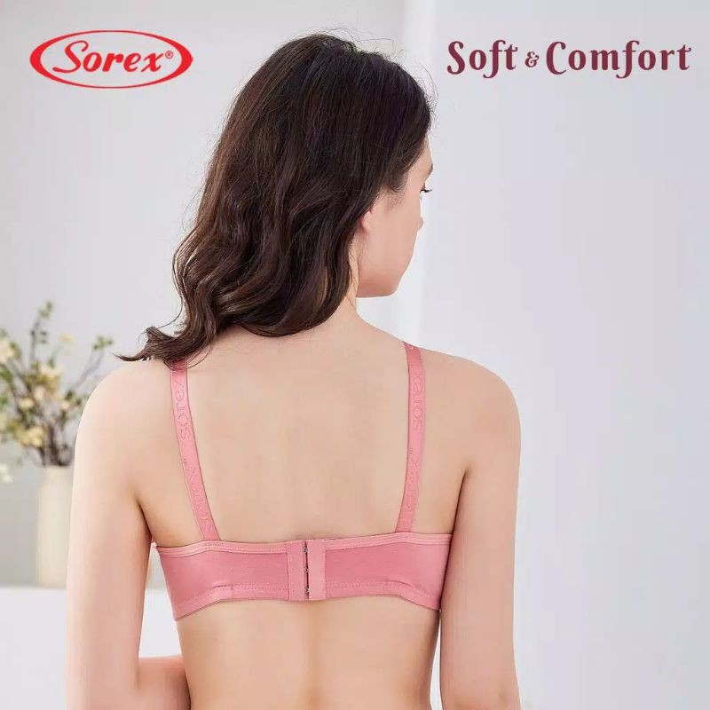 Bh Sorex 17228 Bra Tanpa Kawat Busa Tipis Kait 3 Cup Sedang / Bra Sorex Soft Comfort / Bh Sorex 17228 / Bra Sorex 17228