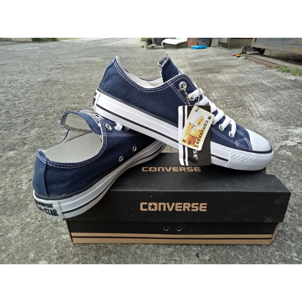 Jual Sepatu Converse Chuck Taylor All Star Low Top Navy Blue | Shopee ...