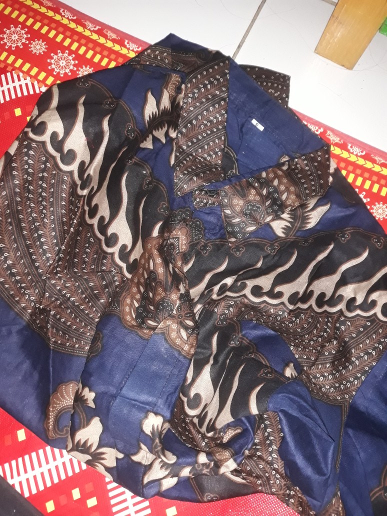 Batik Pria Kemeja Jumbo Batik Pria Lengan Panjang Size M L Xl Xxl 3l 4l 5l 6l Terlaris