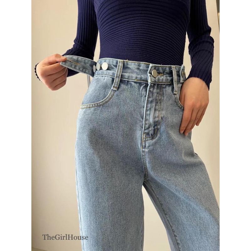 TheGirlHouse - KULOT HIGHWAIST LOOSE JEANS WANITA AUDY