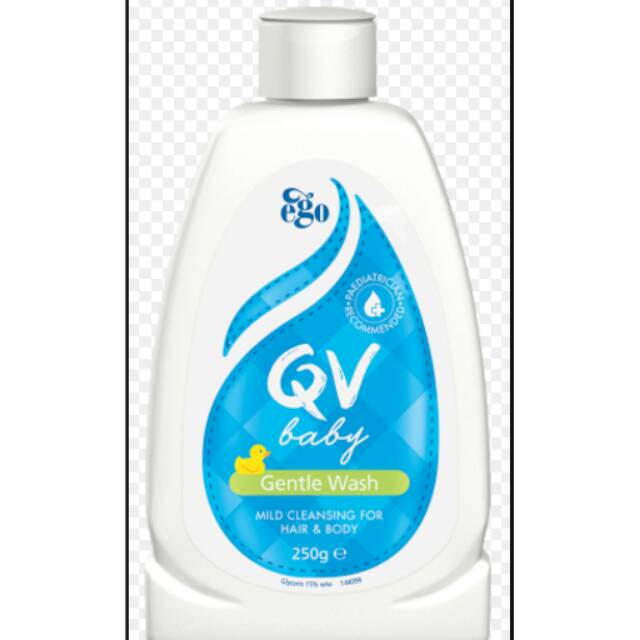 EGO QV Baby Gentle Wash 250g Mild Cleansing Hand Body Bayi Kepala Kaki QV Baby Barrier Cream Soothes