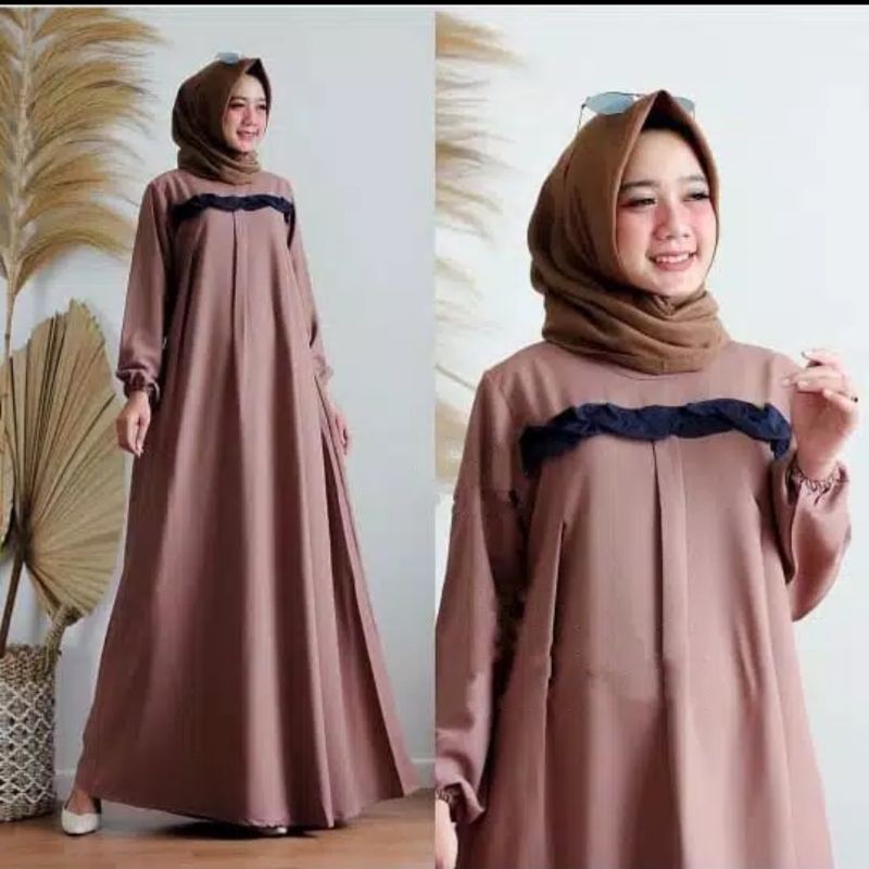 Denora dress baju gamis pakaian wanita fashion muslim