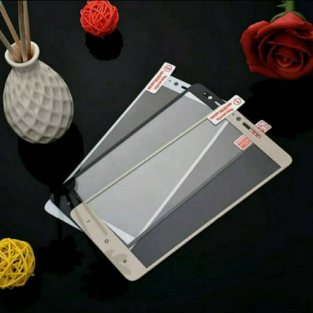 Tempered Glass Tampered Temperglas Kaca Full Layar Xiaomi Redmi Note 4
