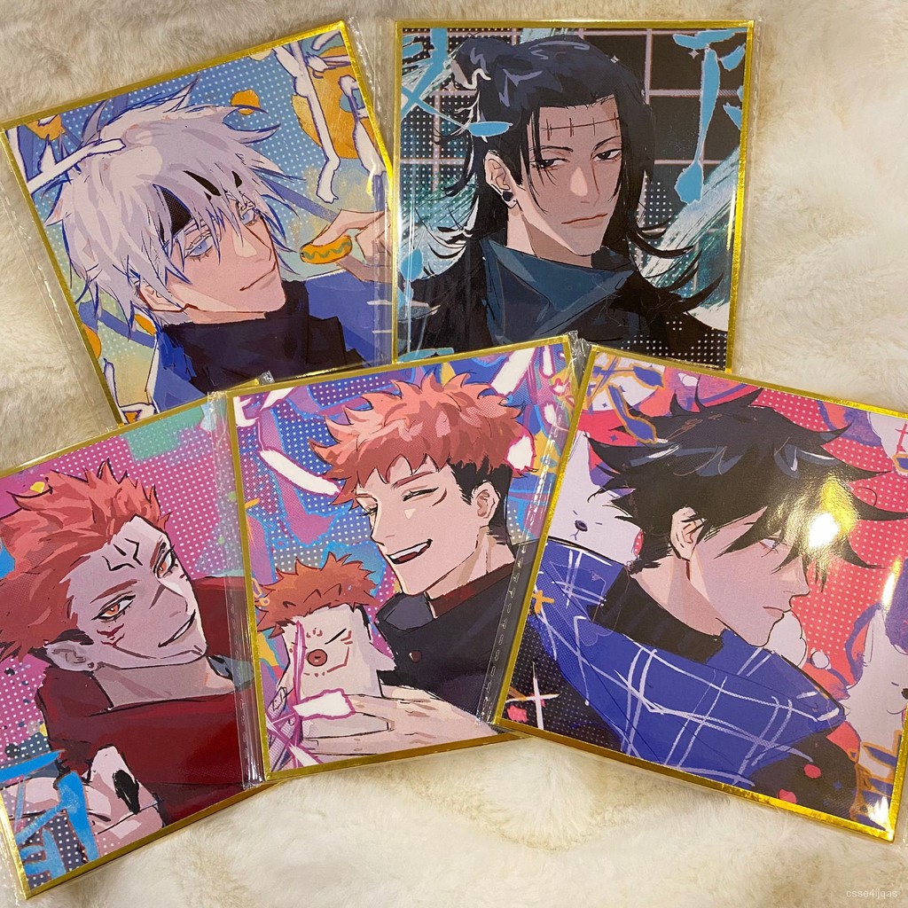Anime Jujutsu Kaisen Gojou Satoru Getou Suguru Fushiguro Megumi Itadori Yuuji Ryoumen Sukuna Shikish