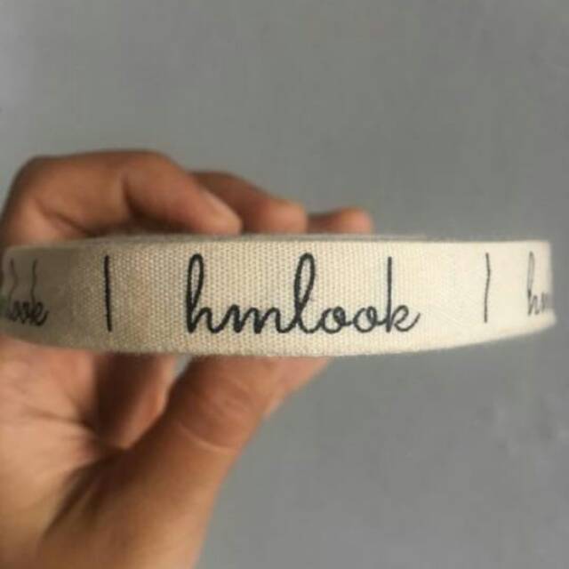 

label baju label hijab lebar 1,3cm 18m