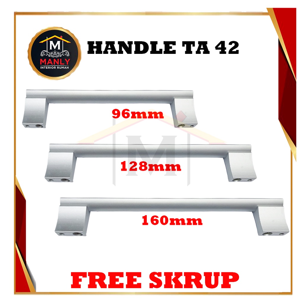 Tarikan Handel Lemari / Handel Laci TA 42 Huben, Isi 1 pcs