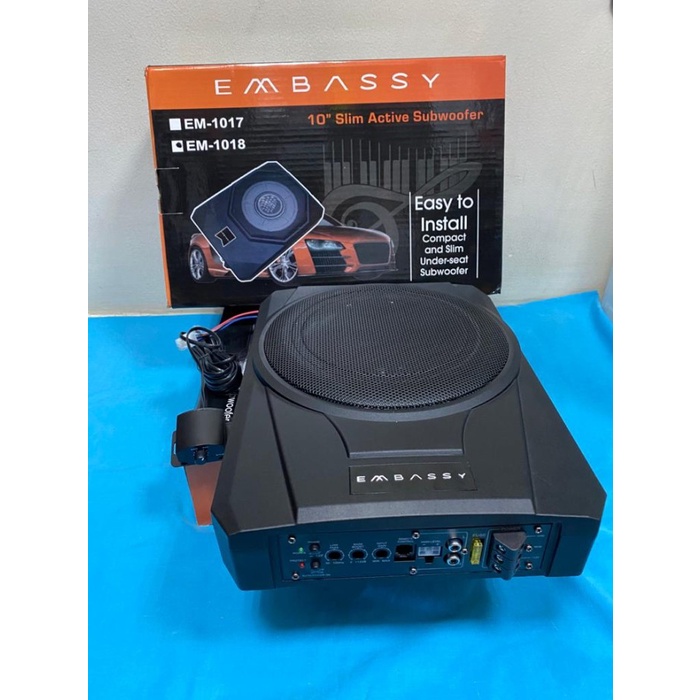 Price Subwoofer kolong embassy em-1018 subwoofer aktif embassy em-1018