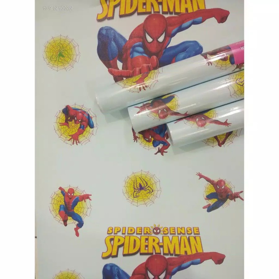 WALLPAPER STIKER DINDING MOTIF SPIDERMAN NEW ARRIVAL