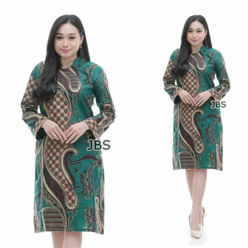 TUNIK BATIK SERUT GENES JELITA TUNIC NAVBOR WHITBOR CREAMBOR CREAMBOR TUNIK BATIK MODERN HRB030 DOL