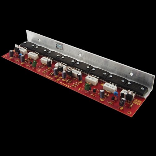 Kit Power Amplifier CX-600 Stereo Heavy duty OCL CX600 Stereo Plus Transistor Final Heatsink Pendingin