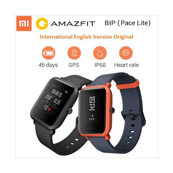 AMAZFIT BIP XIAOMI SMARTWATCH INTERNASIONAL HUAMI AMAZ FIT JAM PINTAR