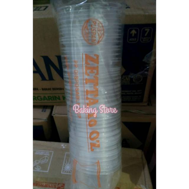 Gelas Oz plastik Ukuran 10Oz - Gosend Only!!