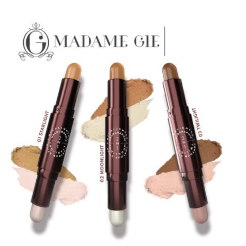 MADAME GIE Halographic Stick 2in1 Highlighter &amp; Contour