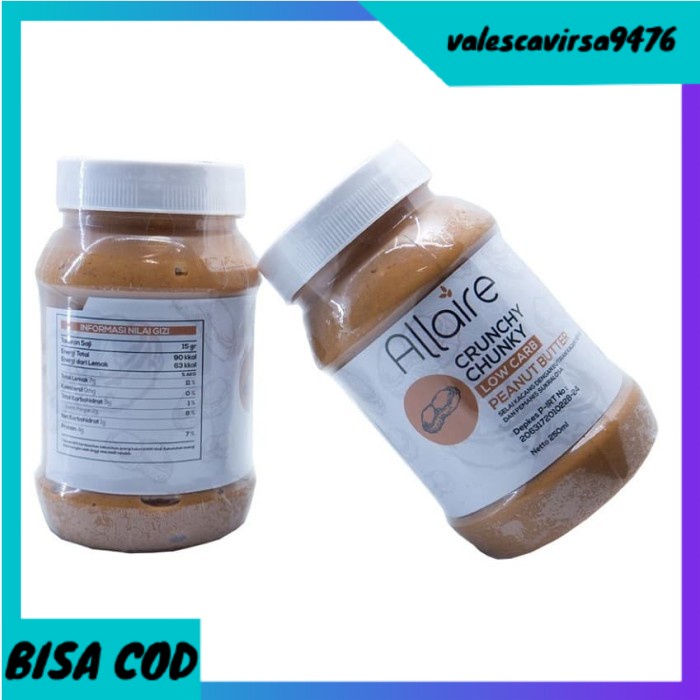 

⭐BISA COD⭐ Ketobetic Crunchy Chunky Peanut Butter Selai Kacang Keto Friendly