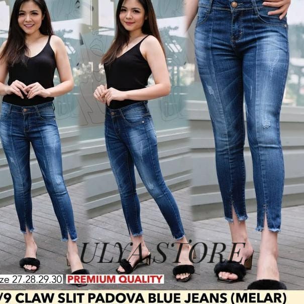 Celana jeans 7/9 distro belah