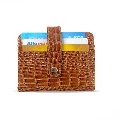 タ MEIMEISHOP LAVA CARD HOLDER CROCO FASHION WALLET CREDIT CARD HOLDER MINI WALLET LOKAL BATAM へ