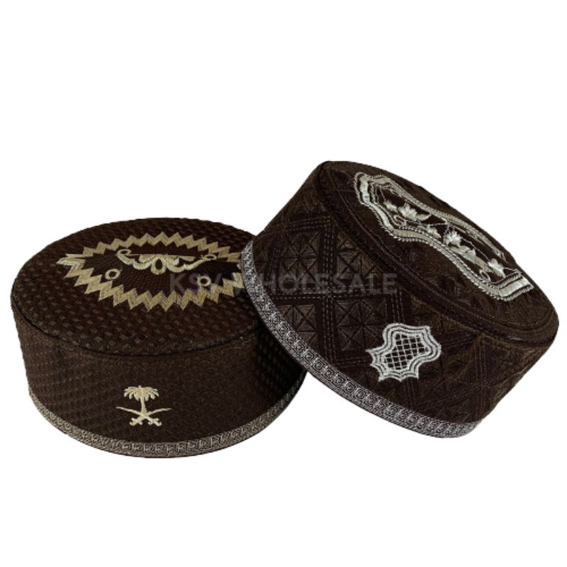 PECI HAJI KOPYAH ASSAGOFAH KOPIAH SONGKOK MORIF BORDIR TEROMPAH / PECI MALAYSIA / KOPYAH BATIK PECI OLEH HAJI AC DEWASA ANAK / HITAM /BIRU /MAROON /ABU /EMAS /HIJAU /COKLAT KOPIAH AL HAMID ASAGOFAH MURAH