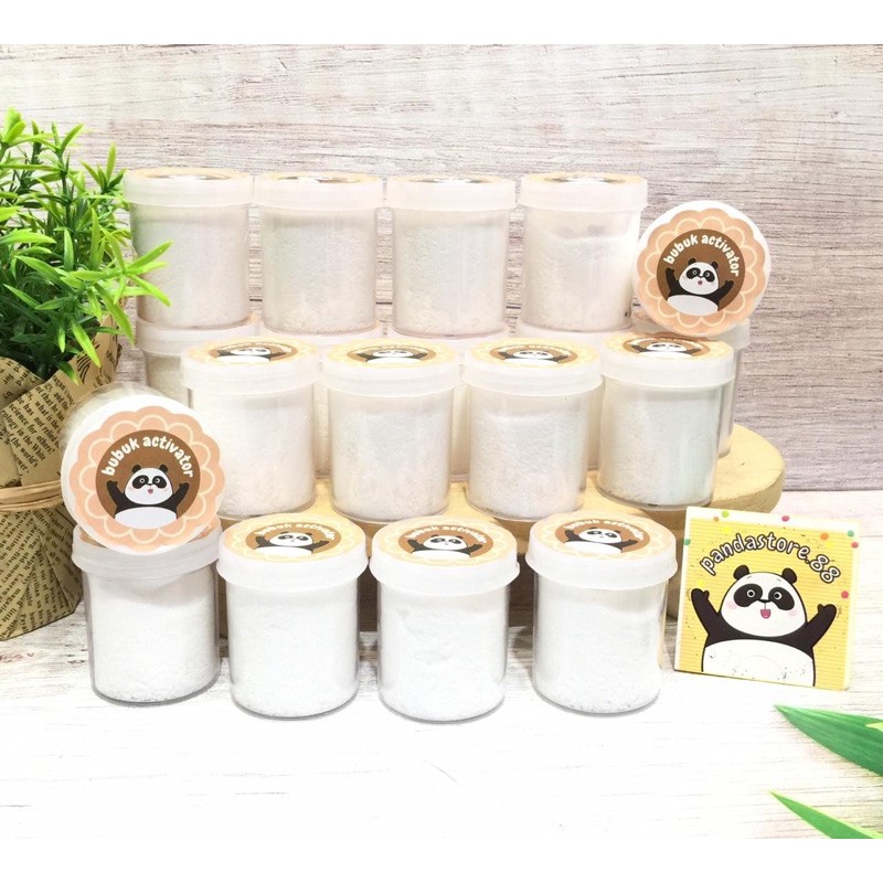 Bubuk Activator slime 50cc Panda Bahan Slime