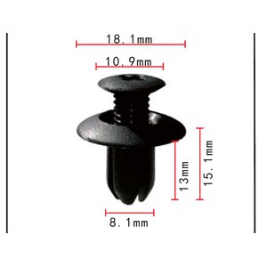 Klip Kancing Cengkeh 8 mm Mobil