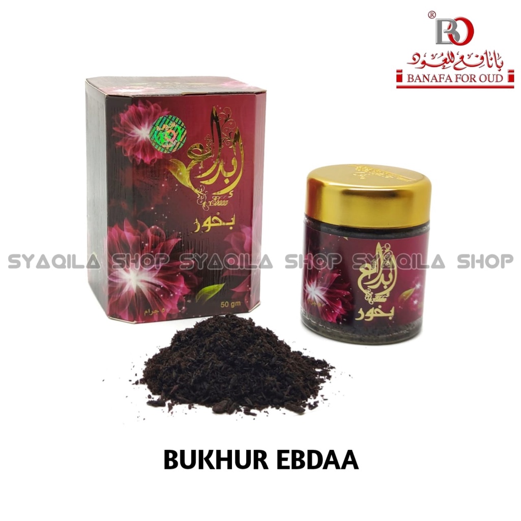 Bukhur Ebdaa Banafa For Oud BO Buhur Ebda Dupa Bakhoor Arab Asli Aroma Bunga 50 Gram