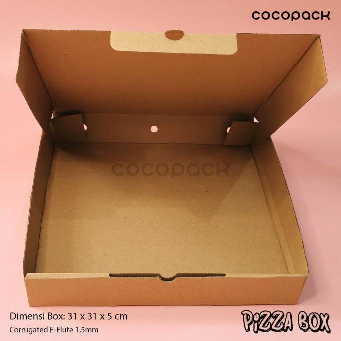 

[COD] Box Pizza 31x31x5cm Die Cut Corrugated E-Flute 10 PCS [COD]