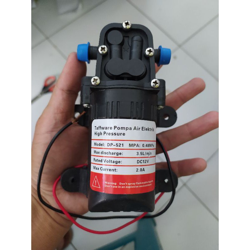 Pompa air cuci motor DC 12V 70 PSI