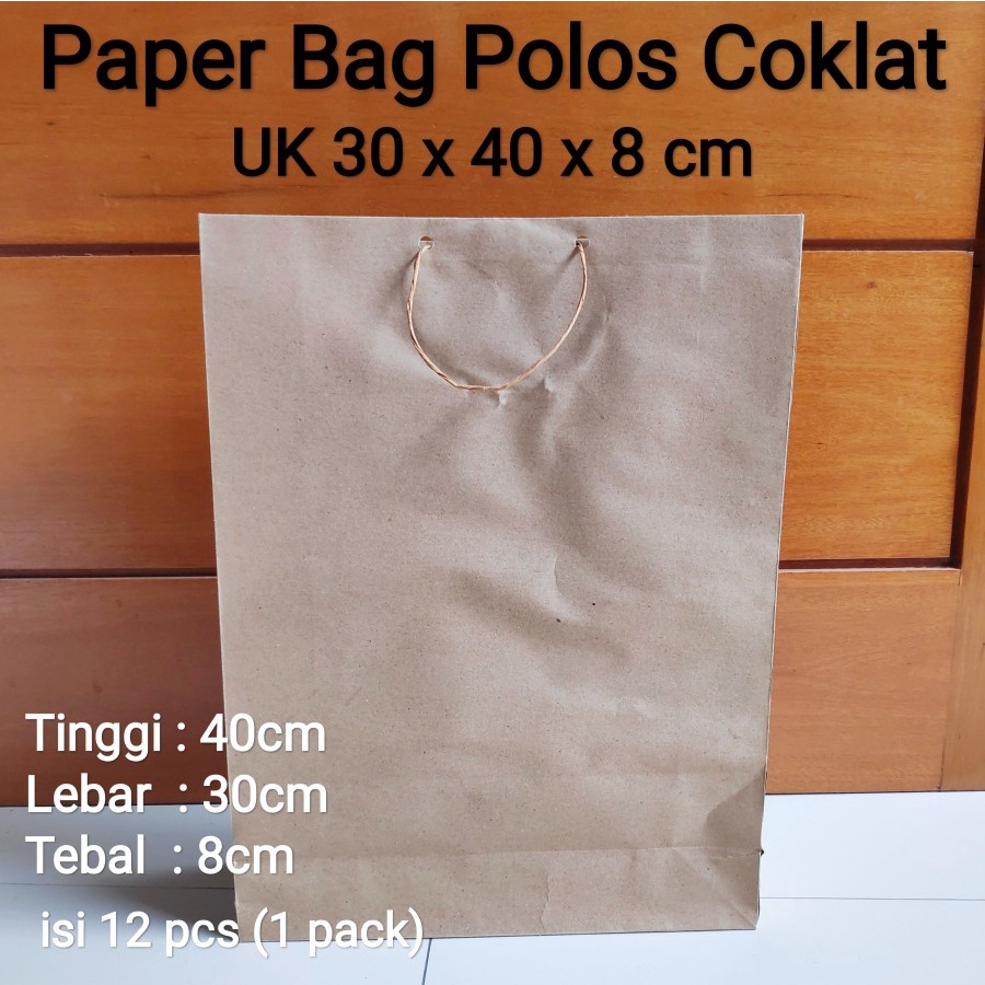 Jual Paperbag Cokelat X X Cm Paper Bag Tas Kertas Tas Sovenir