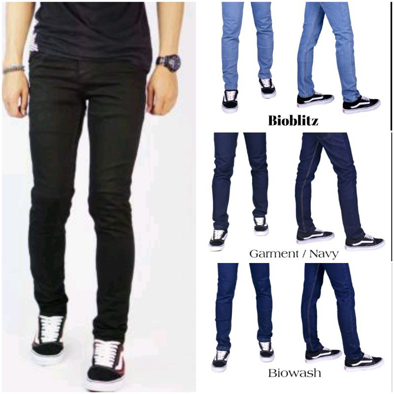 Celana Jeans pria Panjang Slimfit Stretch New Original Jeans Panjang Pria Skinny Semi Jeans Meral