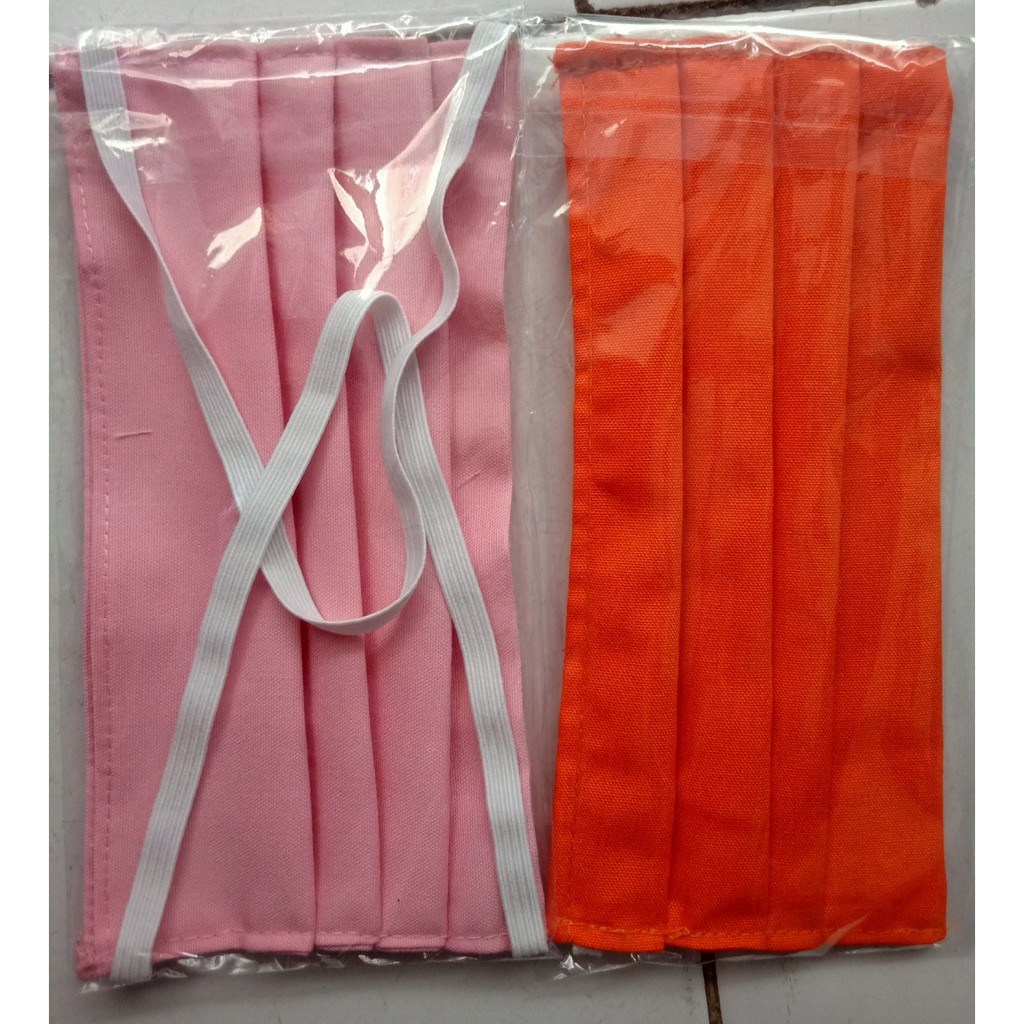 Masker Kain 2 lapis oxford original