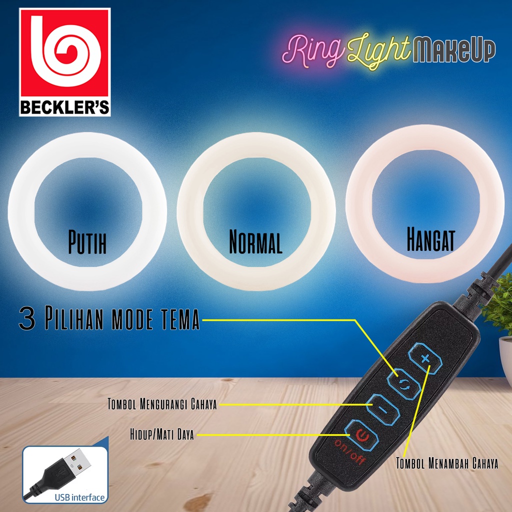 Ring Light Make Up/ Ring Light Live Stand Holder HP / Selfie Ring Light LED