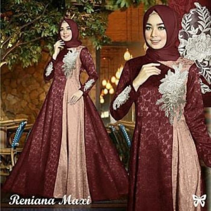 PROMO Maxi Reniana Cream combi maron XL