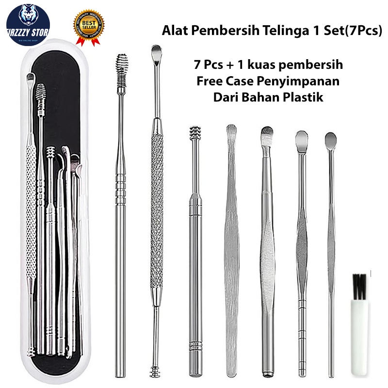 Alat Pembersih Telinga Korek Kuping Ear Wax Picker 7 PCS