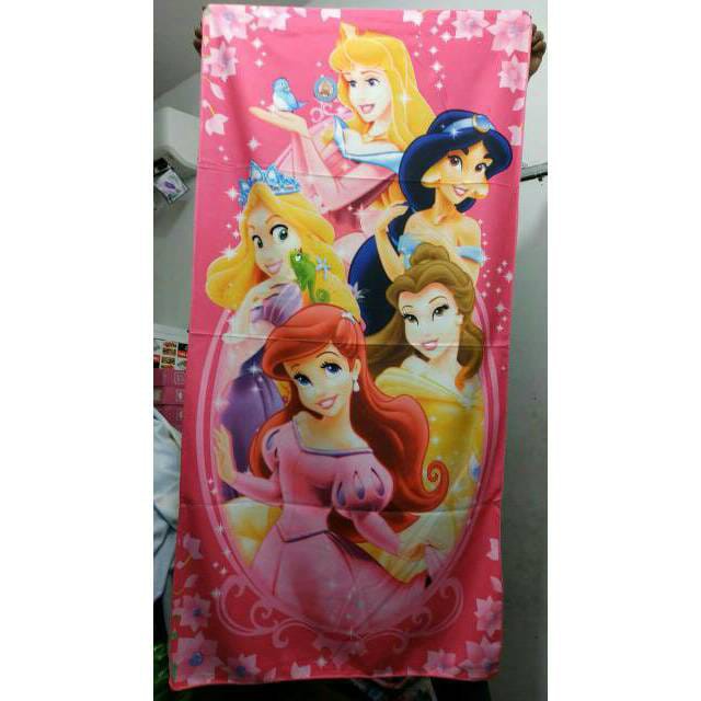 Handuk Mandi Bulu Karakter Ukuran 70 x 140cm 3D / handuk gambar / motif / karakter anak / kartoon